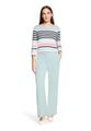 Basic Shirt 42 Tailliert - Mint/Dark Blue