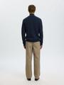 SLHDANE LS KNIT STRUCTURE HALF ZIP NOOS