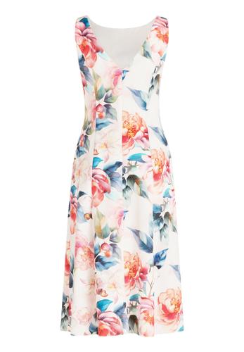 Cocktailkleid 38 Ausgestellt - Rosé/Red
