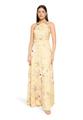 Abendkleid 34 Weich fallend - Yellow/rosé