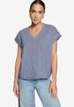 Shirt gestreift mit V-Ausschnitt