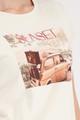 T-Shirt mit Auto-Print
