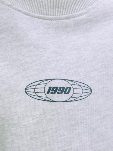 JCOSIGNAL SWEAT CREW NECK JNR 164 Locker geschnitten - White Melange