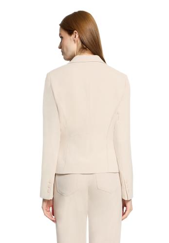 Klassischer Blazer 38 Tailliert - Grau