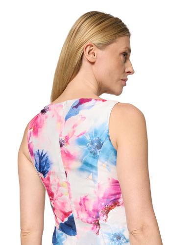 Cocktailkleid 38 Ausgestellt - Cream/Pink