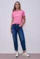 T-Shirt mit Rundhals und Wording