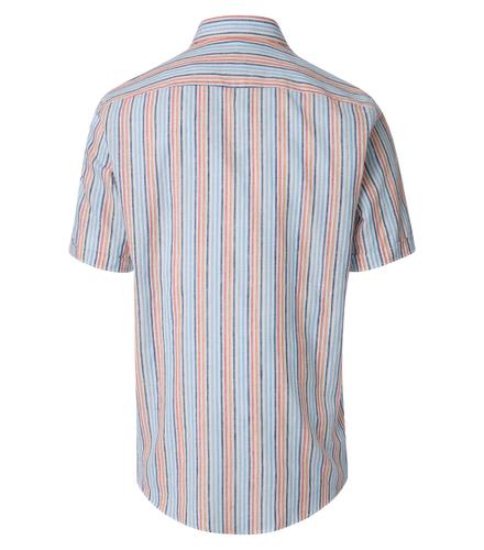 Leinenhemd Kurzarm L Casual Fit - Türkis
