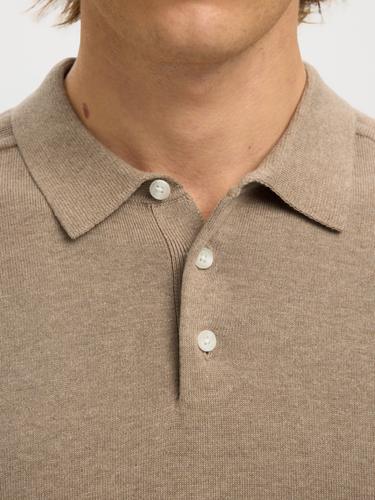 SLHBERG SS KNIT POLO NOOS