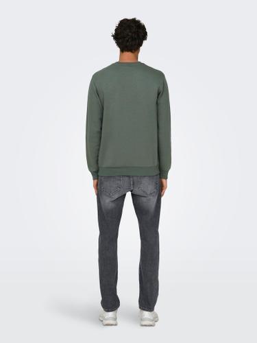ONSCERES CREW NECK NOOS Grau L