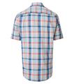 Leinenhemd Kurzarm 3XL Comfort Fit - Blau