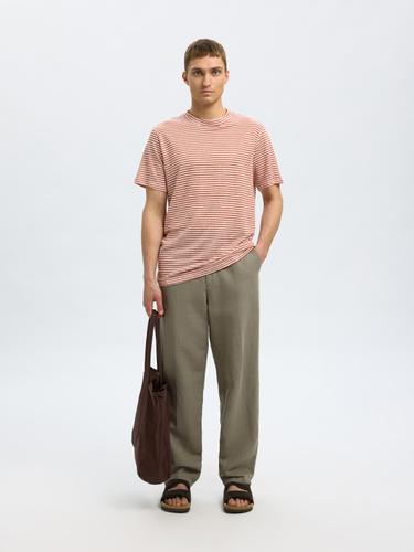 SLH220-LOOSE MADS SUN PRESS PANT 34/32 Locker geschnitten - Vetiver