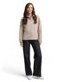 Scuba Troyer Sweatshirt XL Regular Fit - Soft Taupe Grey
