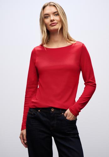 Basic Langarmshirt 42 - Racing Red