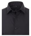 Popeline Hemd unifarben extra langer Arm 72cm 001482 41 VM-72 - Schwarz