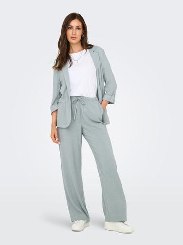ONLSIESTA MW PULL-UP LINEN BL PNT NOOS M/32 Gerade geschnitten - Abyss