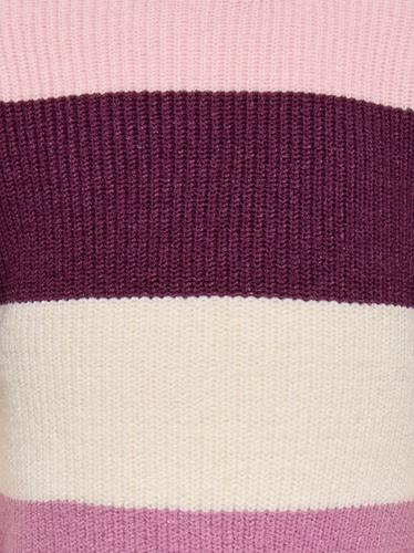 KMGSANDY L/S STRIPE PULLOVER KNT NOOS