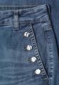 Wide Leg Jeans mit Knopfdetails 29/30 - Medium Blue Wash
