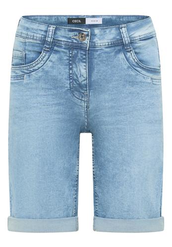 Slim Leg Jeansshorts im Casual Fit 28 - Authentic Used Wash
