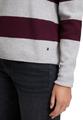 Strickpullover 38 Gerade - Grey/dark Red
