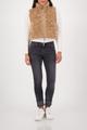 Cropped-Weste mit Taschen 36 - Cognac