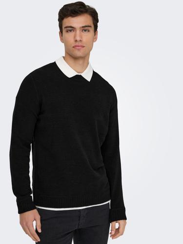 ONSETHAN LIFE REG 7 CREW KNIT NOOS