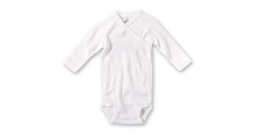 SANETTA Baby Wickelbody, Organic Cotton weiß Gr. 44