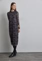 Midi-Kleid mit Leo-Muster 38 - Whale Tail Grey