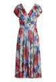 Cocktailkleid 44 Ausgestellt - Blau/Rot