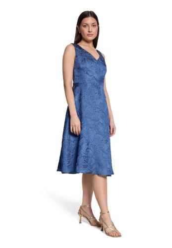 Cocktailkleid 40 Ausgestellt - Persian Blue