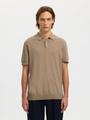 SLHBERG SS KNIT POLO NOOS