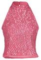 Pailletten-Top 34 Figurbetont - Rose Pink