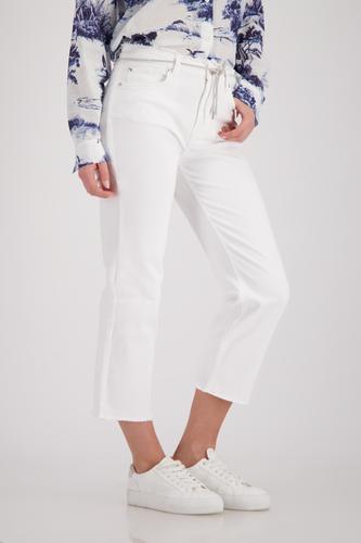 Straight-Leg-Jeans mit Fransendetails