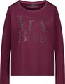 Sweatshirt mit Schmuckschrift 36 - Bordeaux