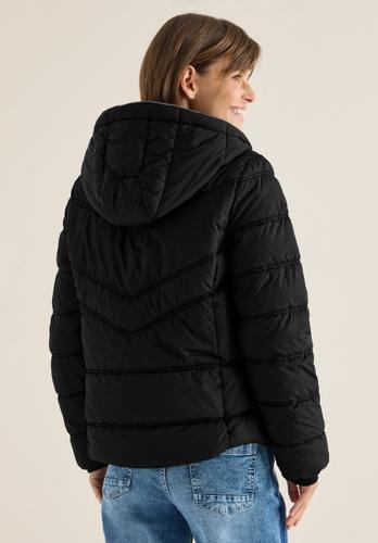 Steppjacke mit Kapuze L - Black