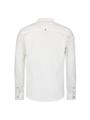 Shirt Granddad Solid With Linen M Regular Fit - White