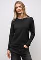Jersey-Shirt mit Leo-Detail 36 - Black