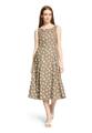 Cocktailkleid 46 A-Linie - Taupe/White