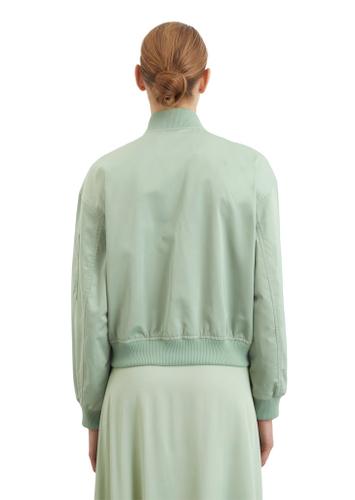Blouson, knitted details, zipper pocket on sleeve