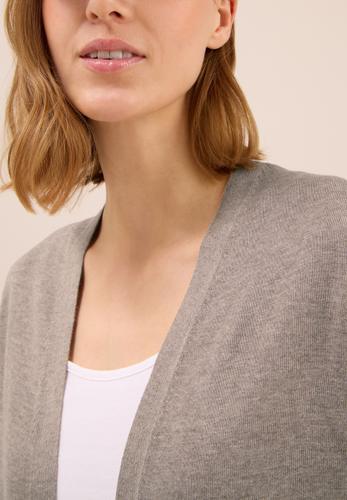 Offene Strickjacke S - Toffee Cream Melange
