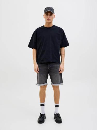 JJIRICK JJICON I.K. SHORTS GE 062 SN M Normal geschnitten - Black Denim