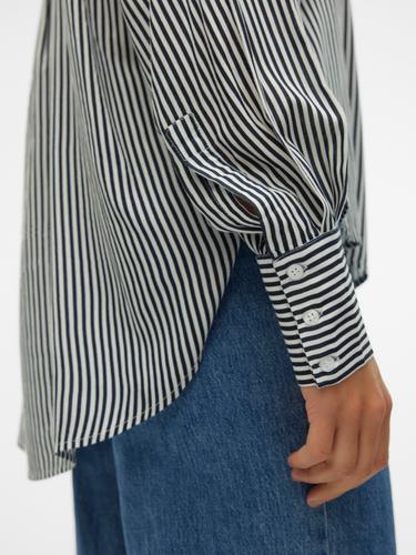 VMBUMPY L/S OVERSIZE SHIRT WVN GA M Locker geschnitten - Snow White