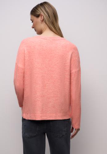 Softes Shirt mit Knöpfen 44 - Striking Coral Mel.
