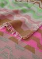 Beidseitig tragbarer Jacquard-Schal mit gewebtem Mustermix Rosa one size