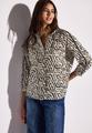 Print-Bluse mit Tapedetails 40 - Moonstone Sand