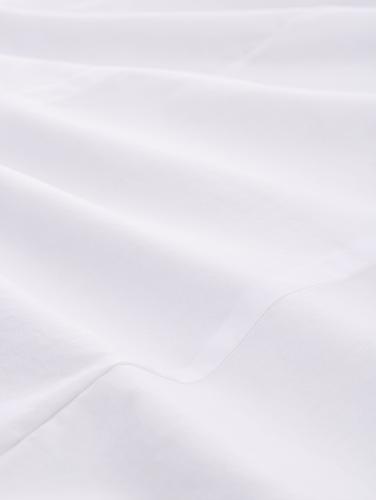 Fitted Popeline Hemdbluse 40 Slim Fit - White