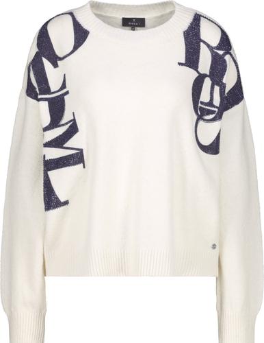 Strickpullover mit Buchstabenaufdruck 40 - Off-white