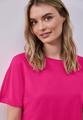 Basic T-Shirt mit Dropped Shoulders 40 - Magenta Dream