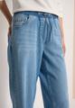 High Waist Wide Leg Jeans im Loose Fit L/30 - Light Blue Used Wash
