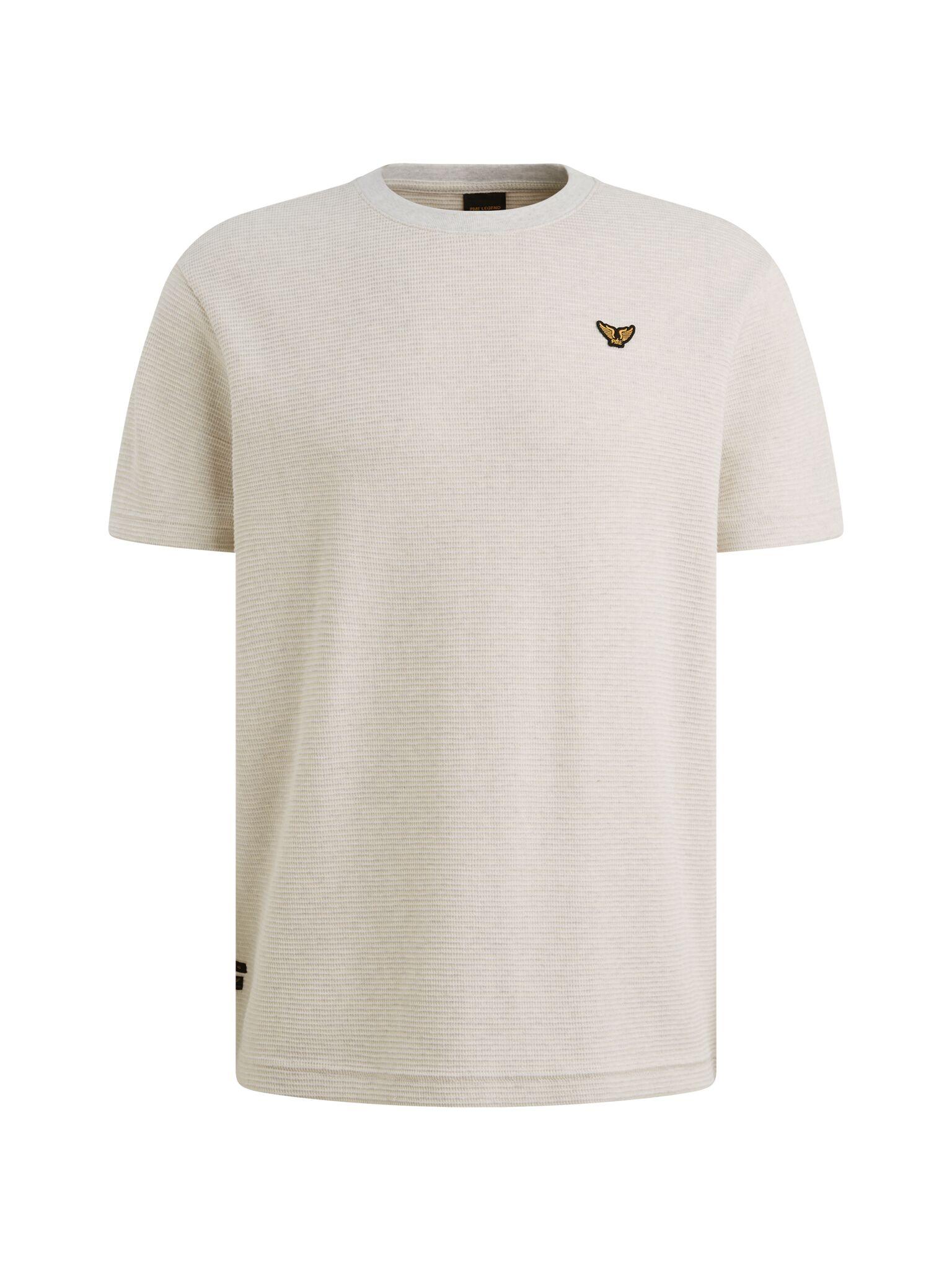 two tone textured stripe XL Regular Fit - Bone White