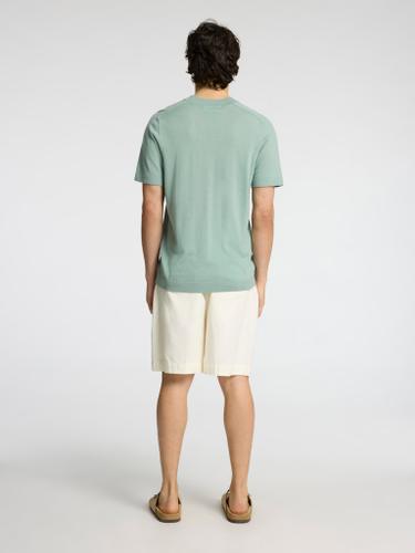 SLHTRAY SS KNIT MERINO CREW NECK NOOS